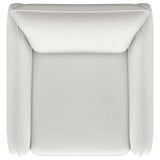 Madia Upholstered Sloped Arm Swivel Glider Chair Vanilla