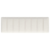 Mesa Boucle Upholstered Tufted Accent Bench Vanilla