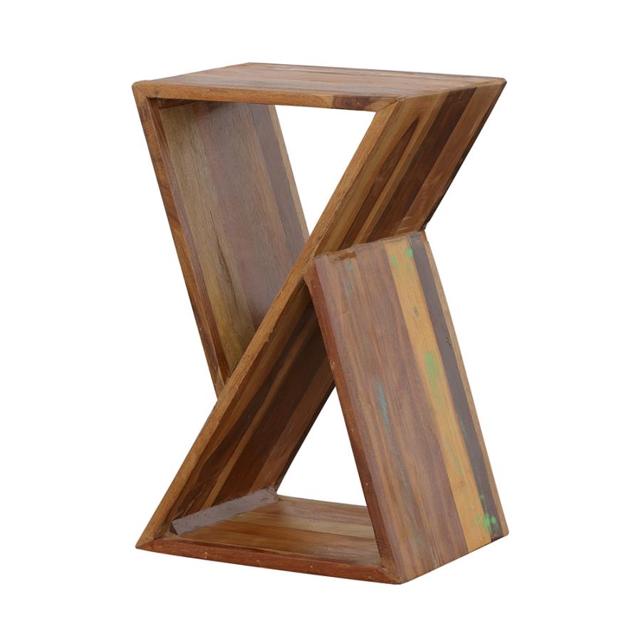 Lily Geometric Accent Table Natural