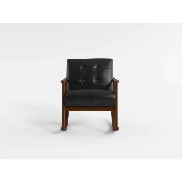 Auden Exposed Wood Frame With Dark Walnut Rocking Chair