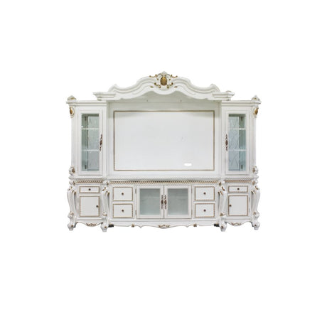 Picardy Antique Pearl Finish Entertainment Center