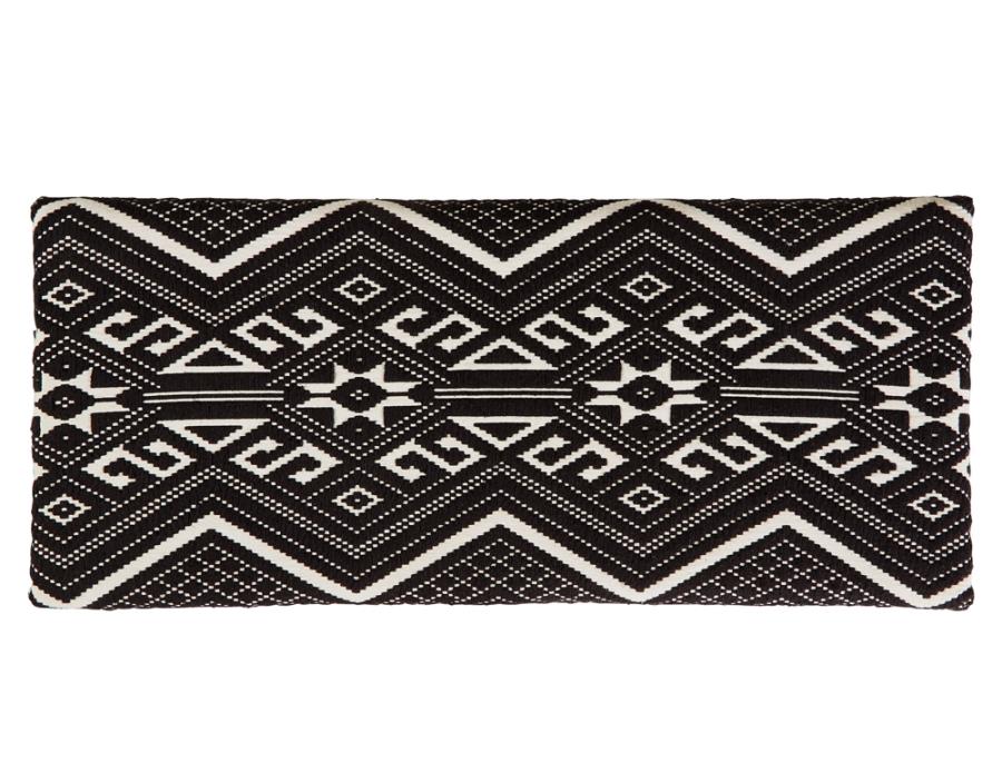 Cababi Upholstered Storage Bench Black And White