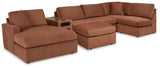 Modmax Spice 6-Piece Left-Arm Facing Sectional With Chaise And Ottoman