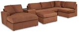 Modmax Spice 6-Piece Left-Arm Facing Sectional With Chaise And Ottoman