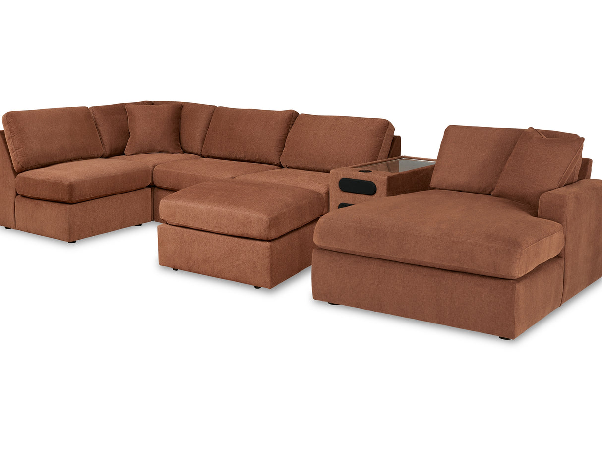 Modmax Spice 6-Piece Right-Arm Facing Sectional With Chaise And Ottoman
