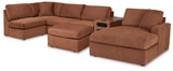 Modmax Spice 6-Piece Right-Arm Facing Sectional With Chaise And Ottoman