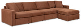 Modmax Spice 4-Piece Sectional And Ottoman