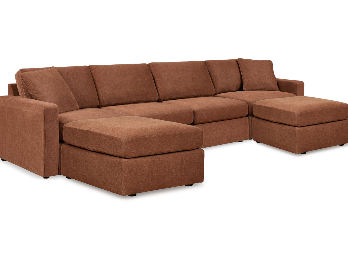 Modmax Spice 4-Piece Sectional And 2 Ottomans
