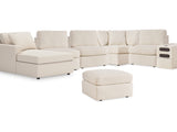 Modmax Oyster 6-Piece Left-Arm Facing Sectional With Chaise And Ottoman