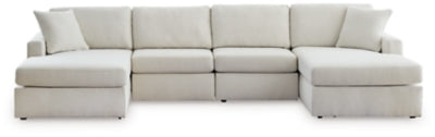 Modmax Oyster 4-Piece Double Facing Sectional With Chaise