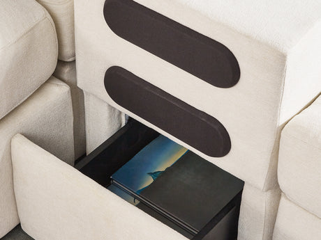 Modmax Oyster 6-Piece Left-Arm Facing Sectional With Chaise And Ottoman