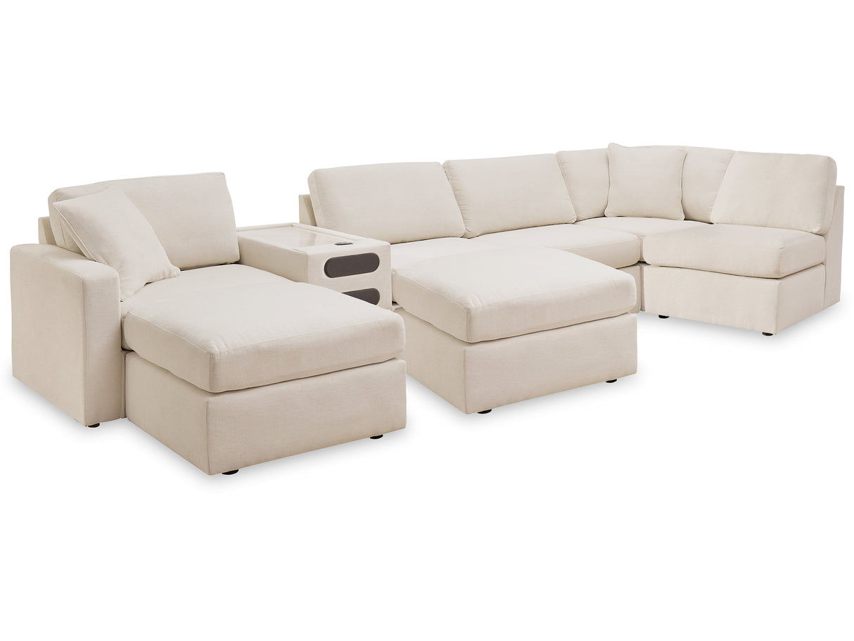 Modmax Oyster 6-Piece Sectional And 2 Ottomans