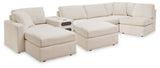 Modmax Oyster 6-Piece Sectional And 2 Ottomans