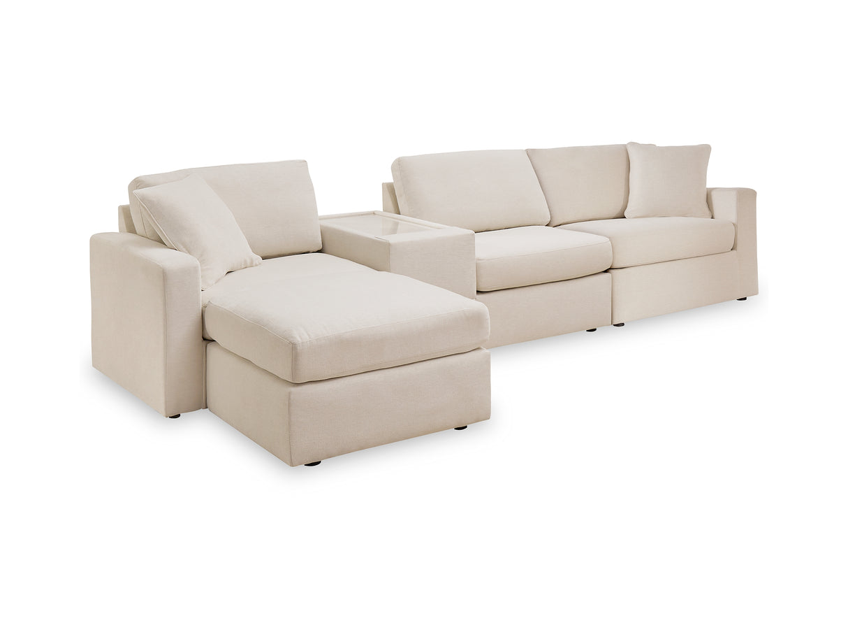 Modmax Oyster 4-Piece Sectional And Ottoman