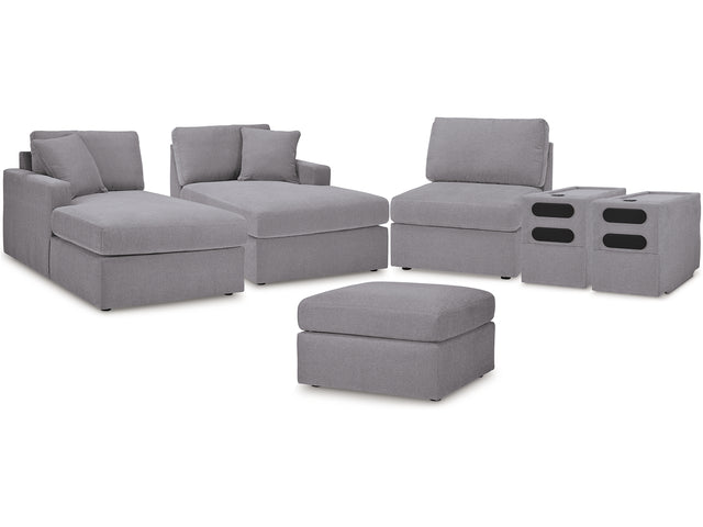 Modmax Granite 5-Piece Double Facing Sectional And Ottoman