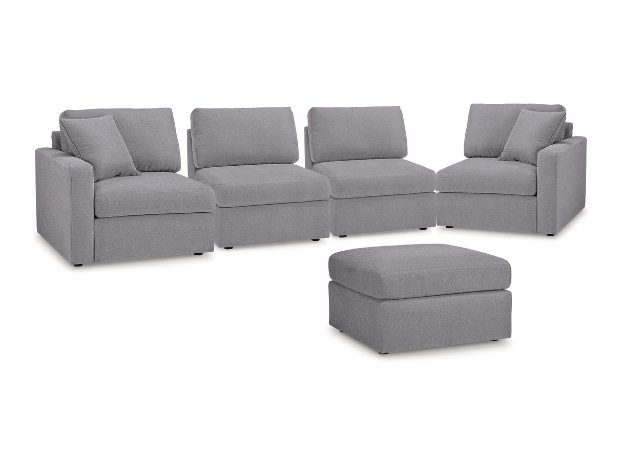 Modmax Granite 4-Piece Sectional And Ottoman