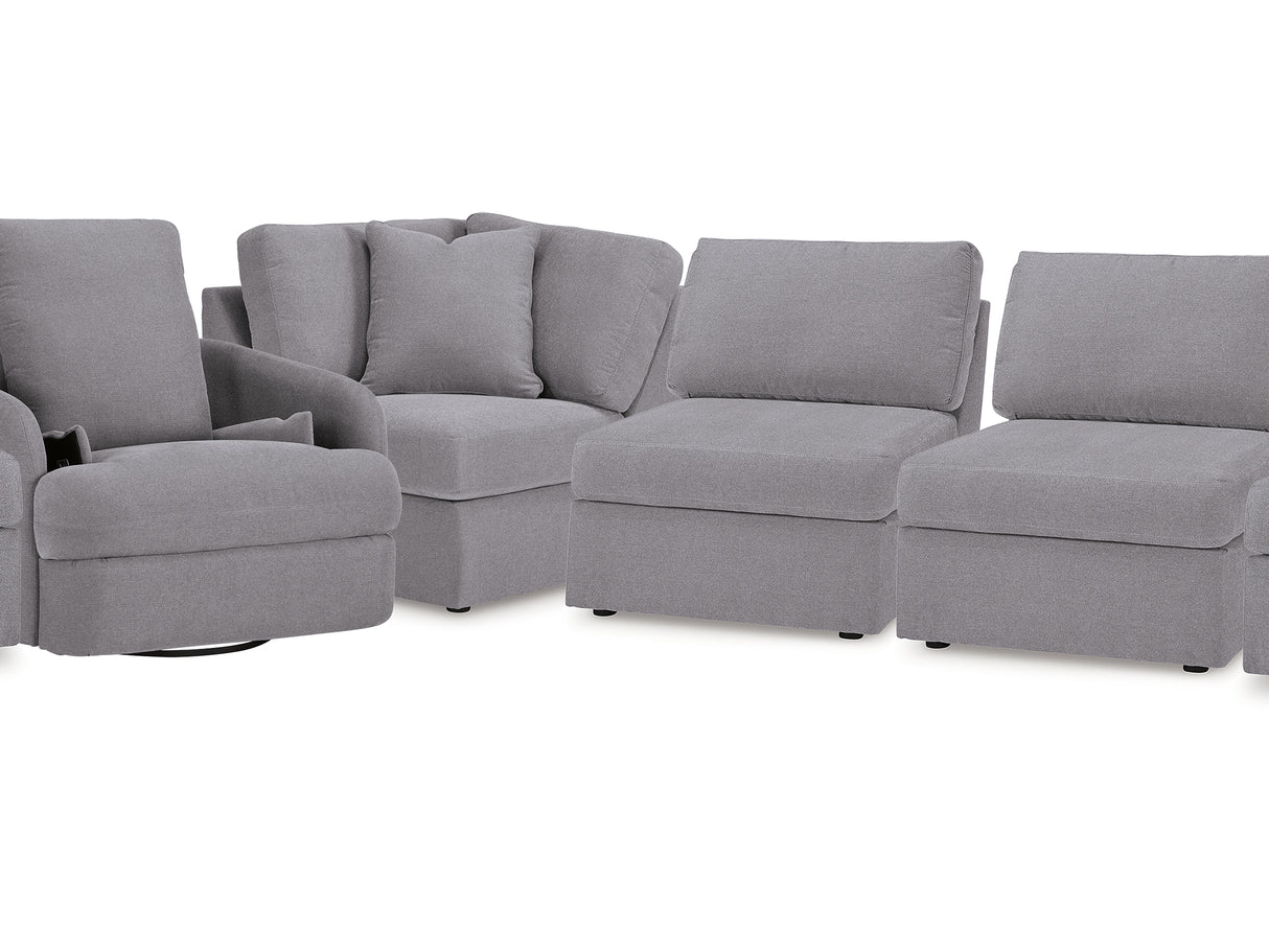 Modmax Granite 5-Piece Sectional And Swivel Glider Recliner