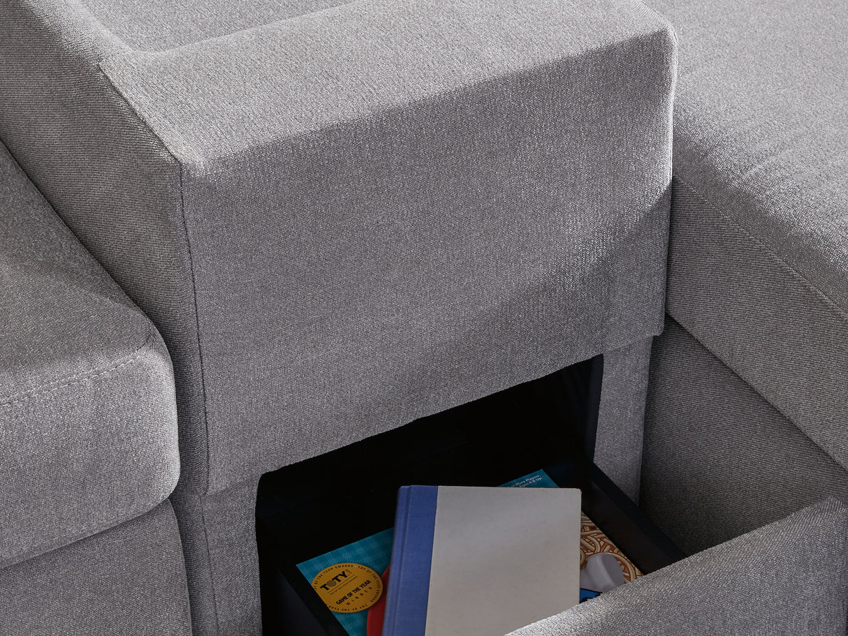 Modmax Granite 3-Piece Sectional Sofa And 2-Piece Loveseat