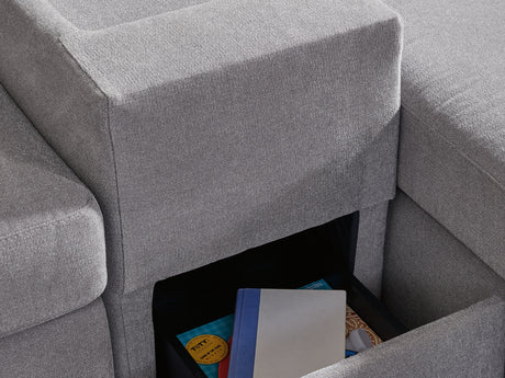 Modmax Granite 3-Piece Sectional Sofa And 2-Piece Loveseat