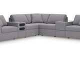 Modmax 7-Piece Balanced Sectional with Audio and Storage Consoles