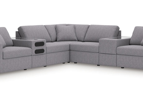 Modmax 7-Piece Balanced Sectional with Audio and Storage Consoles