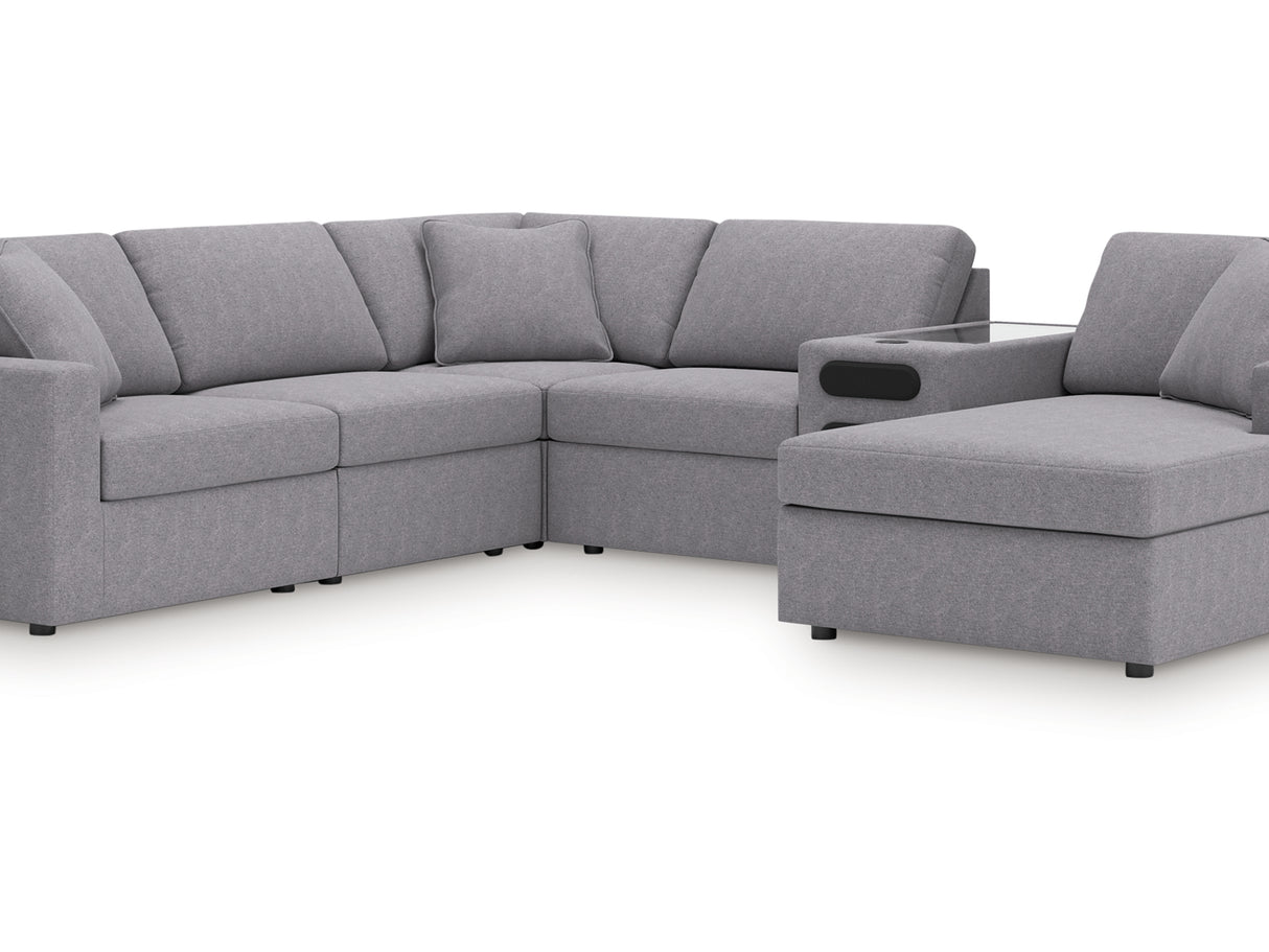 Modmax 6-Piece Sectional with Audio System and Chaise