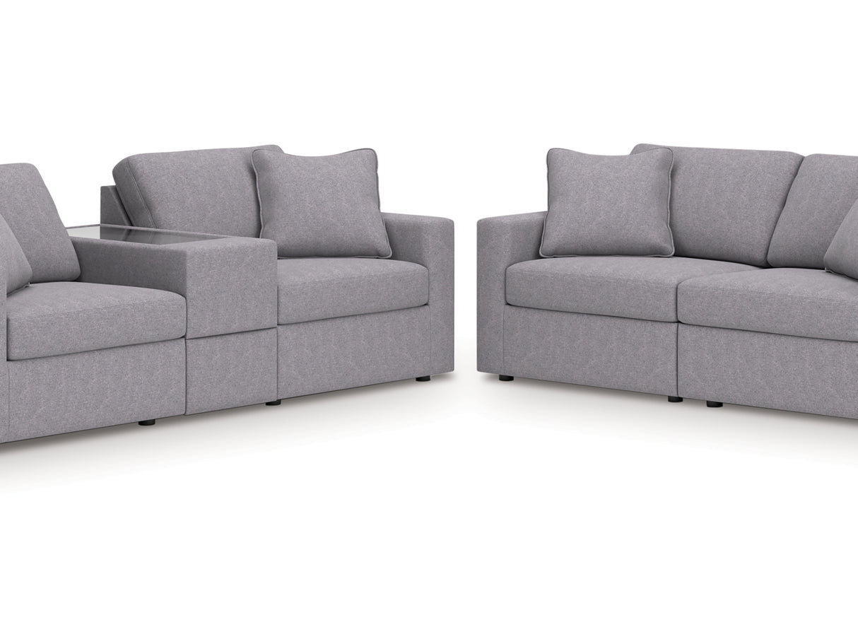 Modmax Granite 3-Piece Sectional Sofa And 2-Piece Loveseat