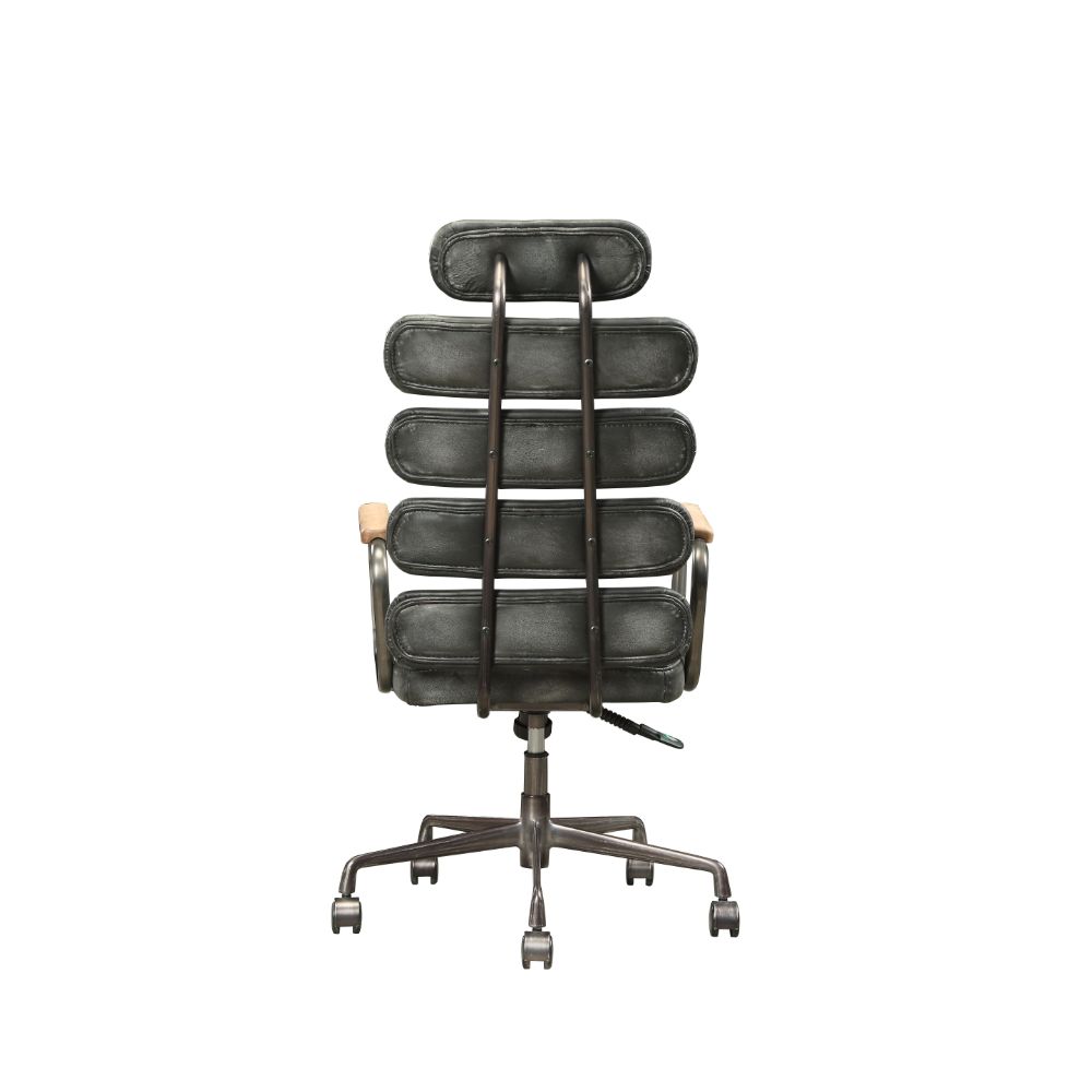 Calan Vintage Black Top Grain Leather Executive Office Chair