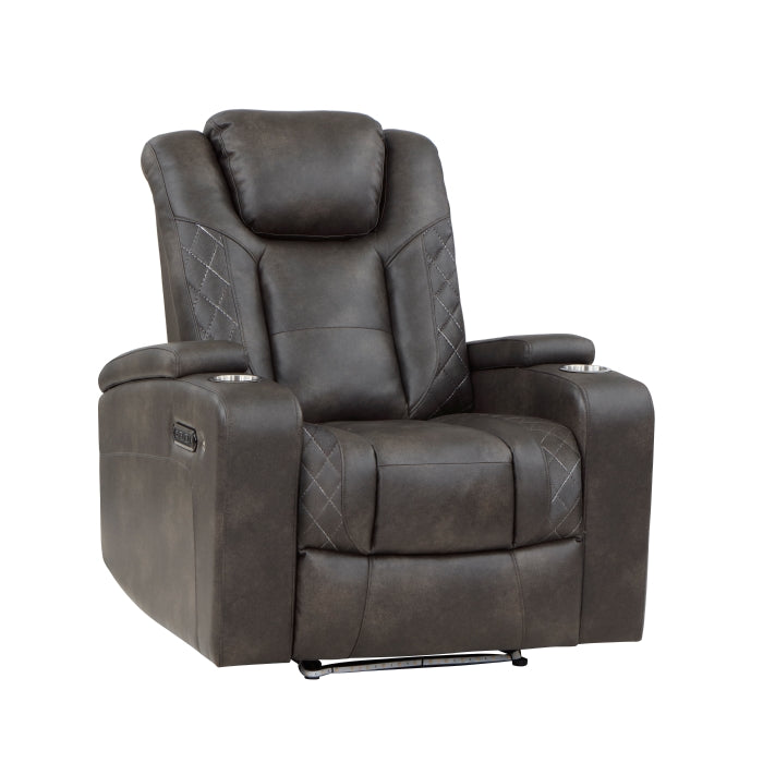 Tabor Dark Brown Power Reclining Chair