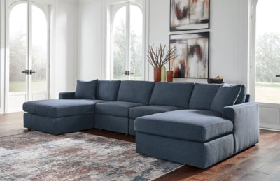 Modmax Ink 4-Piece Double Facing Sectional With Chaise