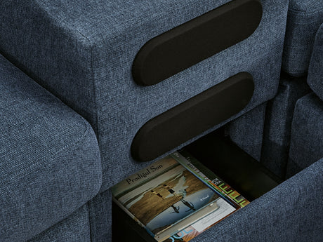 Modmax Ink 6-Piece Right-Arm Facing Sectional With Chaise And Ottoman