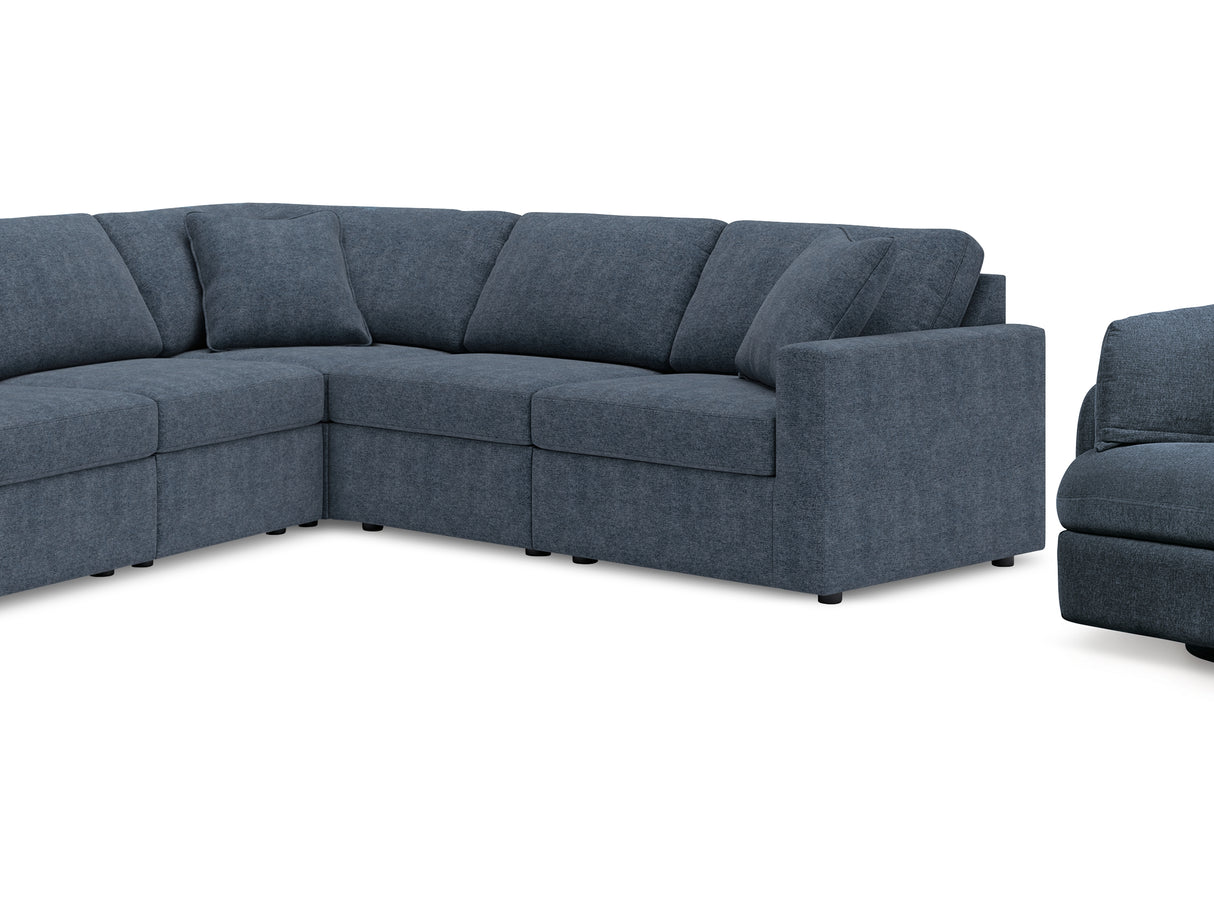 Modmax Ink 5-Piece Sectional And Swivel Glider Recliner