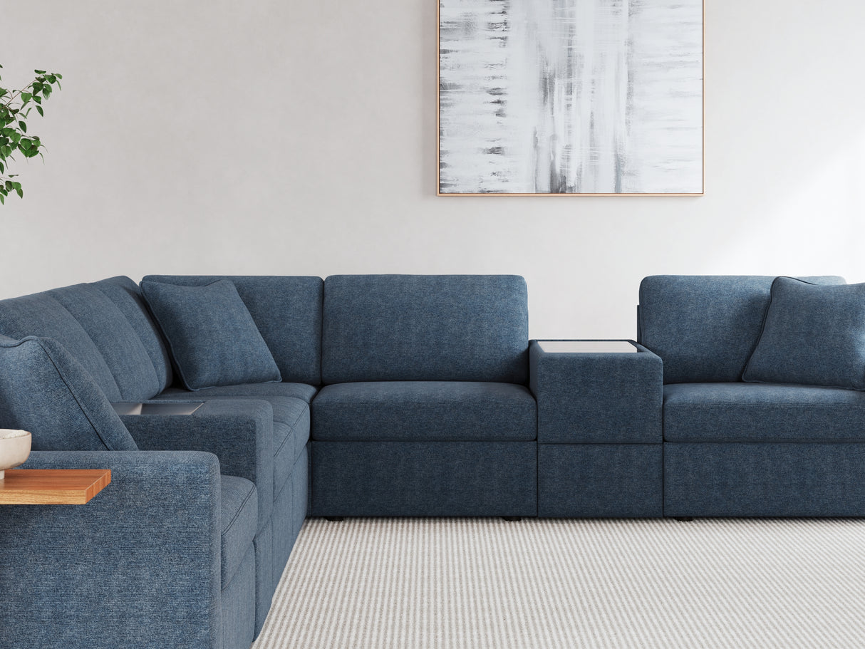 Modmax Ink 8-Piece Sectional And Ottoman