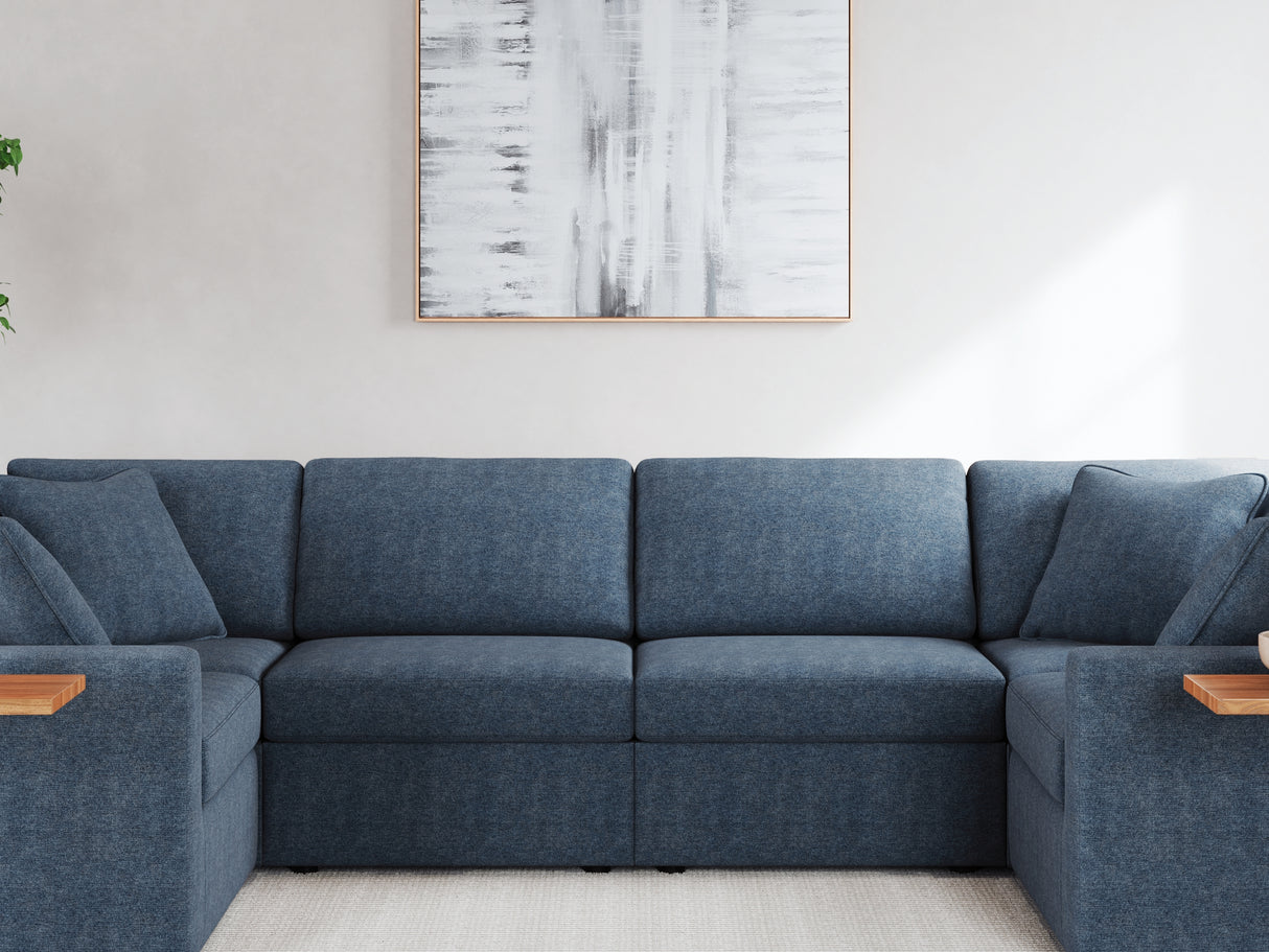 Modmax Ink 6-Piece Sectional And Ottoman