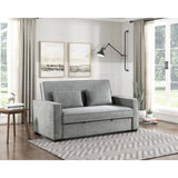 Alta Gray Convertible Studio Sofa with Pull-out Bed