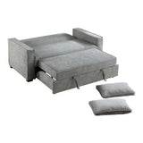 Alta Gray Convertible Studio Sofa With Pull-Out Bed