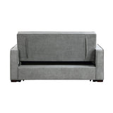 Alta Gray Convertible Studio Sofa with Pull-out Bed