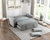Alta Gray Convertible Studio Sofa with Pull-out Bed