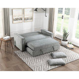 Alta Gray Convertible Studio Sofa with Pull-out Bed
