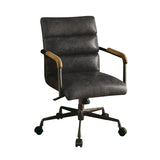Harith Antique Slate Top Grain Leather Executive Office Chair