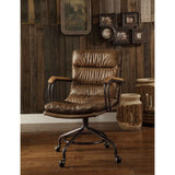 Harith Vintage Whiskey Top Grain Leather Executive Office Chair
