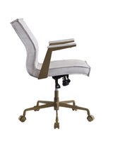 Attica Vintage White Top Grain Leather Executive Office Chair