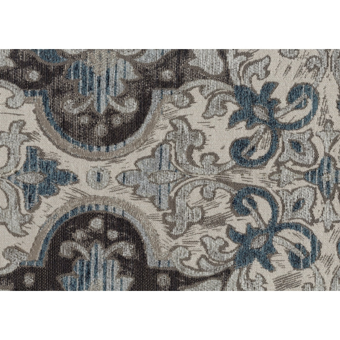 Franklin Exposed Feet With Espresso Faux Wood Sofa