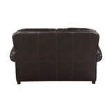 Milford Exposed Wood Feet With Espresso Love Seat