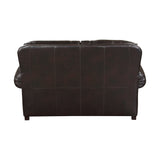 Milford Exposed Wood Feet With Espresso Love Seat