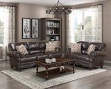 Milford Exposed Wood Feet With Espresso Love Seat