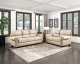 Foxborough Exposed Wood Feet With Espresso Love Seat