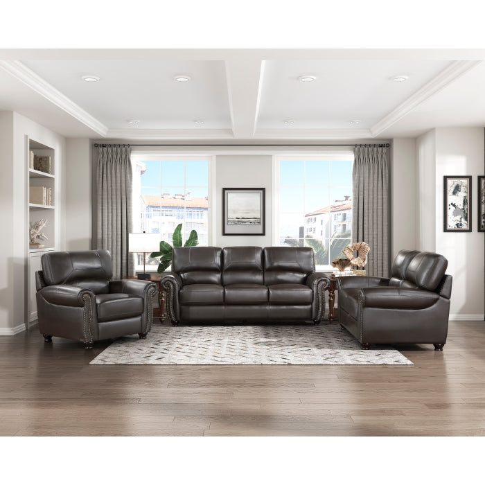 Foxborough Exposed Wood Feet With Espresso Sofa