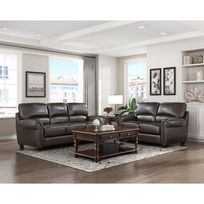 Foxborough Exposed Wood Feet With Espresso Sofa