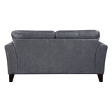 Thierry Exposed Wood Feet With Espresso Love Seat